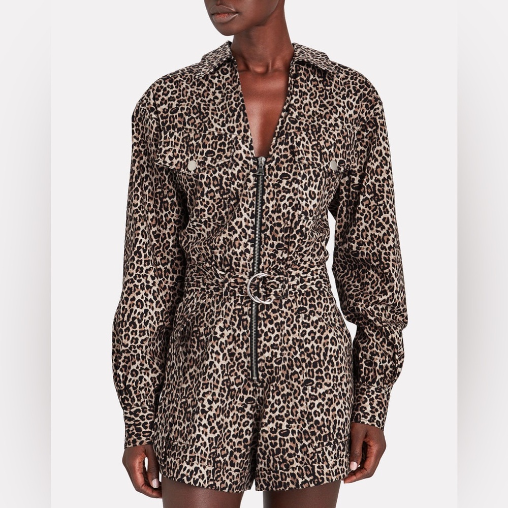 Marissa Webb Maisie leopard romper NWT SZ 2